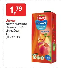 Suma Supermercados JUVER Néctar Disfruta de melocotón sin azúcar oferta