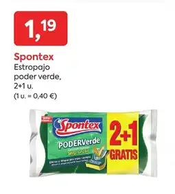 Suma Supermercados SPONTEX Estropajo poder verde oferta