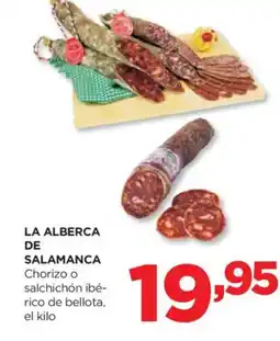 Alimerka LA ALBERCA DE SALAMANCA Chorizo o salchichón ibé- rico de bellota oferta