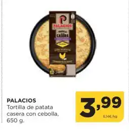 Alimerka PALACIOS Tortilla de patata casera con cebolla oferta