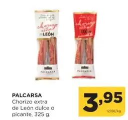 Alimerka PALCARSA Chorizo extra de León dulce o picante oferta