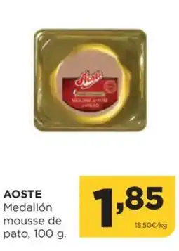 Alimerka AOSTE Medallón mousse de pato oferta