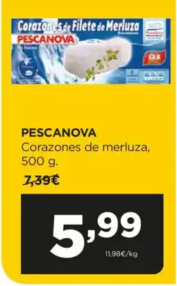 Alimerka PESCANOVA Corazones de merluza oferta