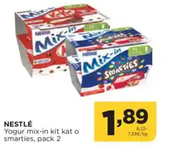 Alimerka NESTLÉ Yogur mix-in kit kat o smarties oferta