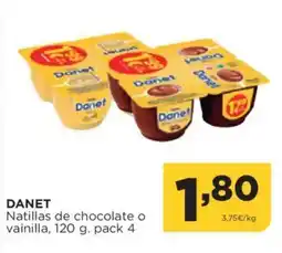 Alimerka DANET Natillas de chocolate o vainilla oferta