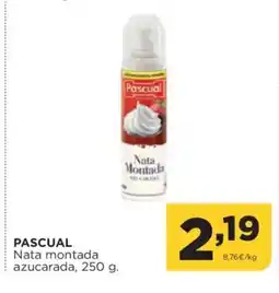 Alimerka PASCUAL Nata montada azucarada oferta