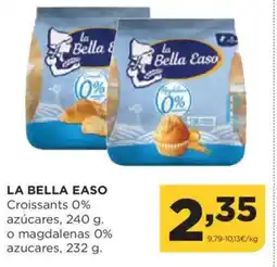 Alimerka LA BELLA EASO Croissants 0% azúcares o magdalenas oferta
