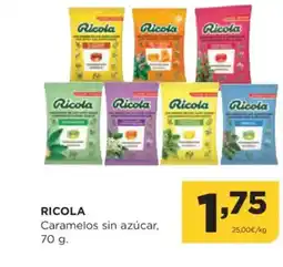 Alimerka RICOLA Caramelos sin azúcar oferta