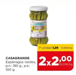 Alimerka CASAGRANDE Espárragos verdes oferta