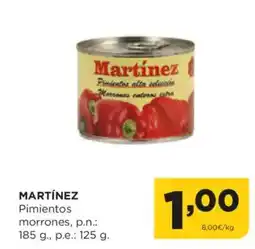 Alimerka MARTÍNEZ Pimientos morrones oferta