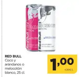 Alimerka RED BULL Coco y arándanos o melocotón blanco oferta