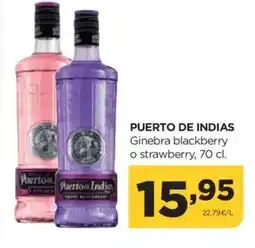 Alimerka PUERTO DE INDIAS Ginebra blackberry o strawberry oferta