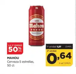 Alimerka MAHOU Cerveza 5 estrellas oferta