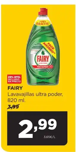 Alimerka FAIRY Lavavajillas ultra poder oferta