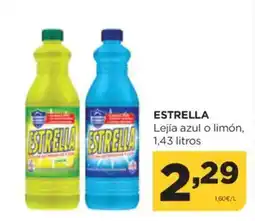 Alimerka ESTRELLA Lejía azul o limón oferta