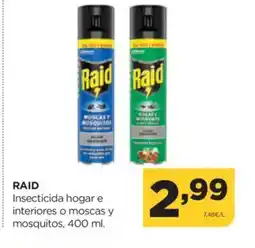Alimerka RAID Insecticida hogar e interiores o moscas y mosquitos oferta