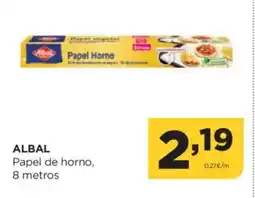 Alimerka ALBAL Papel de horno oferta