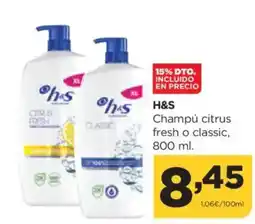 Alimerka H&S Champú citrus fresh o classic oferta