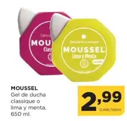 Alimerka MOUSSEL Gel de ducha classique o lima y menta oferta