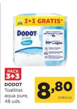 Alimerka DODOT Toallitas aqua pure oferta