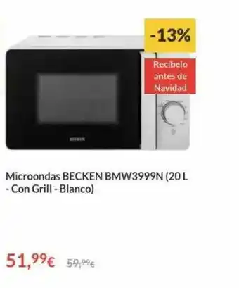 Worten Microondas Becken Bmw3999n oferta