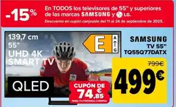 Carrefour SAMSUNG TV 55" TQ55Q77DATX oferta