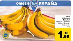 Carrefour I.G.P. “Plátano de Canarias" oferta