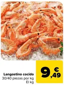 Carrefour Langostino cocido oferta