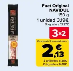 Carrefour NAVIDUL Fuet Original oferta