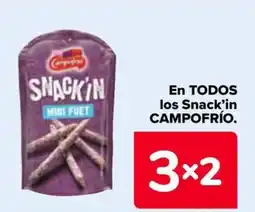 Carrefour CAMPOFRÍO En todos los snack'in oferta