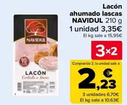 Carrefour NAVIDUL Lacón ahumado lascas oferta