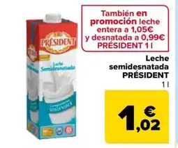 Carrefour PRÉSIDENT Lache Semidesnatada oferta