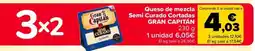 Carrefour GRAN CAPITÁN Queso de mezcla Semi Curado Cortadas oferta