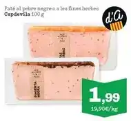 Sorli Capdevila - pate al pebre negre o a les fines herbes oferta
