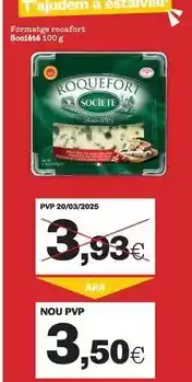 Sorli Societe - formatge rocafort oferta