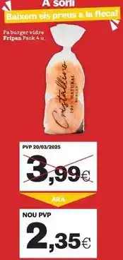 Sorli Fripan - pa burger vidre oferta