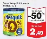 Sorli Nestlé - cacau nesquik 0% sucre oferta