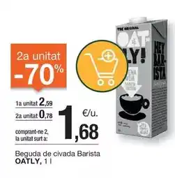 BonpreuEsclat Oatly - beguda de civada barista oferta