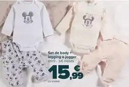 Carrefour Set de body + legging o jogger oferta