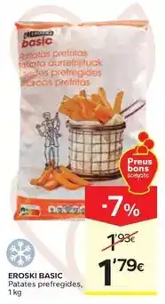 Caprabo Eroski - patates prefregides oferta