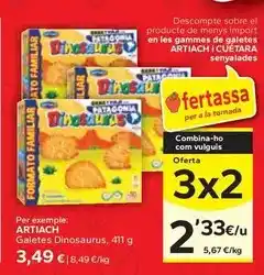 Caprabo Artiach - galetes dinosaurus oferta