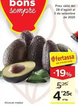 Caprabo Alvocat madur oferta