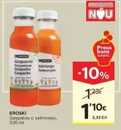 Caprabo Eroski - gaspatxo o salmorejo oferta