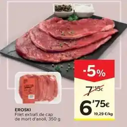 Caprabo Eroski - filet extrafi de cap de mort d'anoll oferta