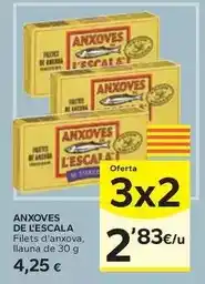 Caprabo Anxoves de l'escala - filets d'anxova oferta