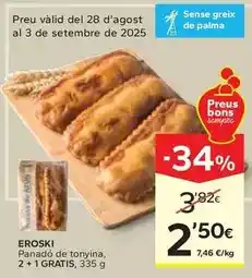 Caprabo Eroski - panado de tonyina oferta