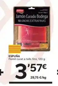 Caprabo España - pernil curat a talls fins oferta