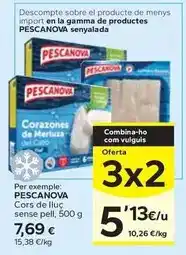 Caprabo Pescanova - cors de lluc sense pell oferta