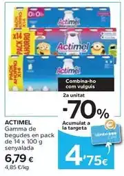 Caprabo Actimel - begudes oferta