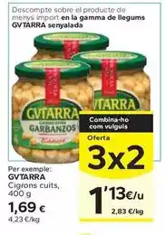 Caprabo Gvtarra - cigrons cuits oferta